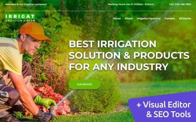 Irrigation System Landing Page Template