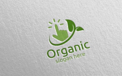 Online Natural and Organic design Concept 4 Logo Template