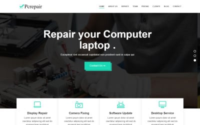 Pcrepair  - computer repair bootstrap Landing Page Template