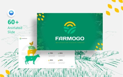 完全动画的Farmogo农业-主题演讲模板