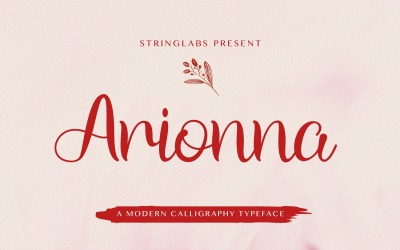 Arionna - Modern kalligrafi typsnitt