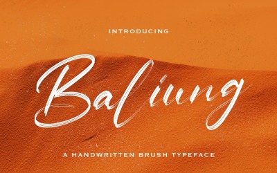Baliung - czcionka odręczna