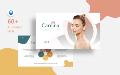 Careina - Spa Simple Minimalis - шаблон Keynote