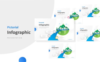 Tre steg Produkt färdplan Infographic Presentation PowerPoint mall