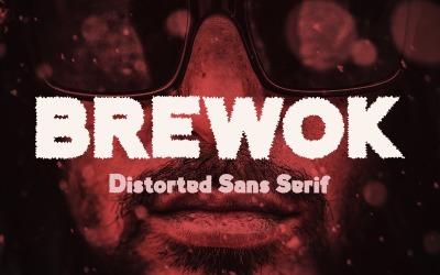 Brewok Distorted Font