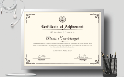 Lay-out certificaatsjabloon