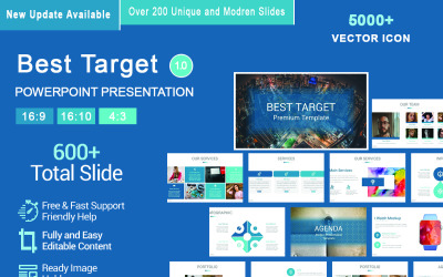 Legjobb Target PowerPoint sablon