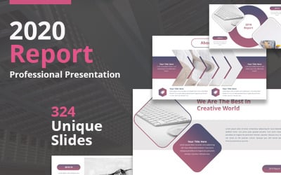Plantilla de PowerPoint Informe 2020