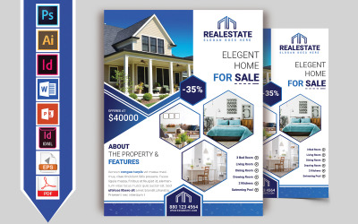 Real Estate Flyer Vol-01 - Kurumsal Kimlik Şablonu