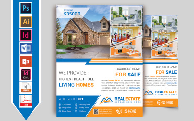 Real Estate Flyer Vol-05 - Vállalati-azonosság sablon