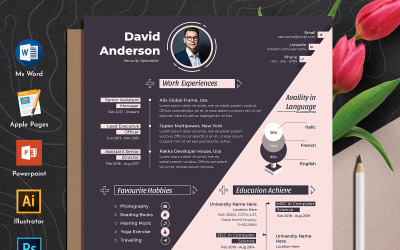 Creative & Modern Editable Word Apple Pages Cv Resume Template