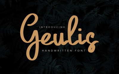 Geulis Stylish Font