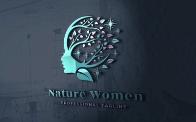 Natur-Frauen-Branding-Logo