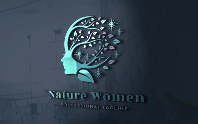 Natuur vrouwen branding logo