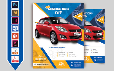 Rent A Car Flyer Vol-01 - Corporate Identity Template