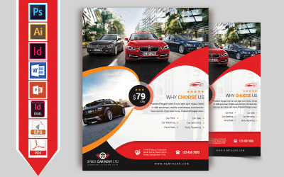 Rent A Car Flyer Vol-09 - Corporate Identity Template
