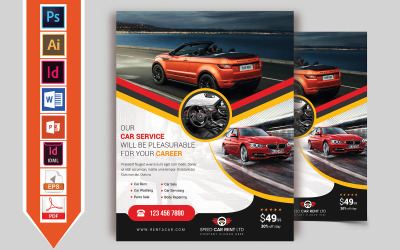 Rent A Car Flyer Vol-10 - Corporate Identity Template
