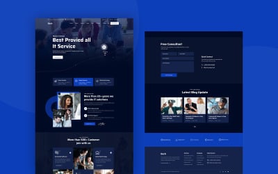 Eeth - IT Solution &amp;amp; Consultant PSD Template