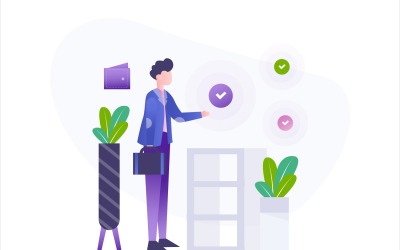 Investering platt illustration - vektorbild