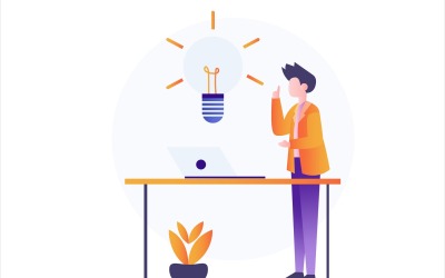 Investeringsidé platt illustration - vektorbild