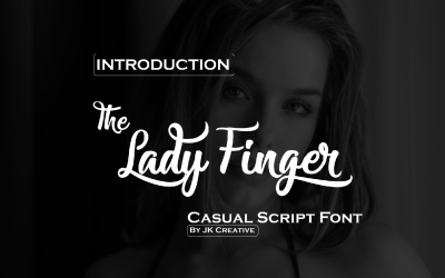 Lady Finger - случайный курсивный шрифт