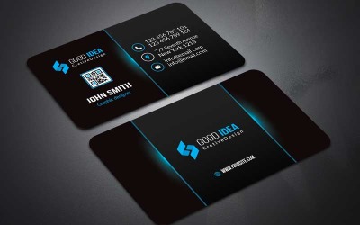 Black Business card - Corporate Identity Template