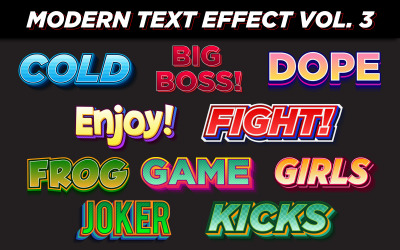 MODERN TEXT EFFECT VOL 3 Font