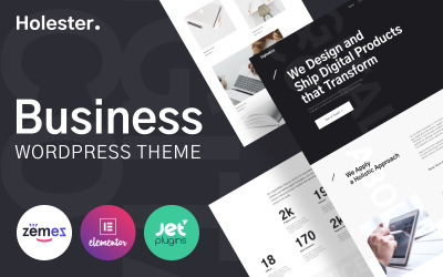 Holester - Business Services Website Template WordPress-thema