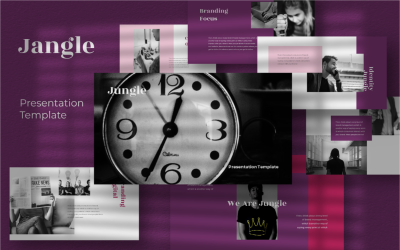 Djungel PowerPoint-mall