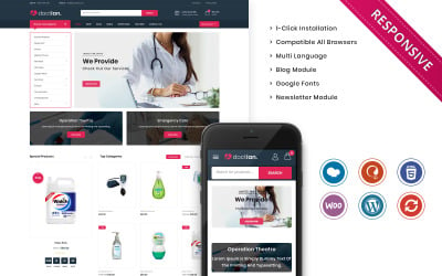 Doctian - Het responsieve WooCommerce-thema van de medische winkel