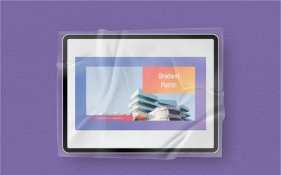 Gradient Pastell PowerPoint-mall