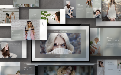 Gray PowerPoint template