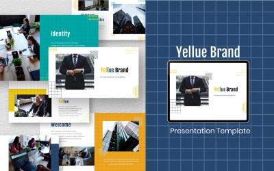 Szablon programu PowerPoint marki Yellue