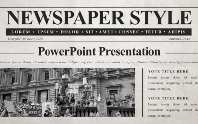 Bästa PowerPoint-mall för tidningen