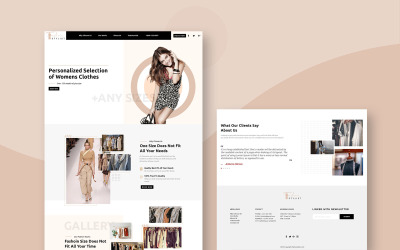 Fashion Stylist Modern Style PSD Template