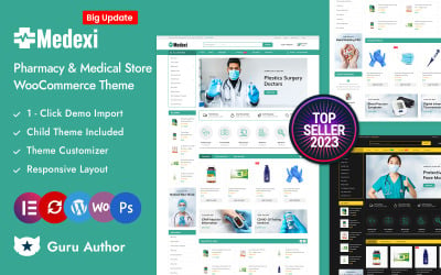 Medexi — адаптивная тема Elementor WooCommerce для медицины, аптек и аптек