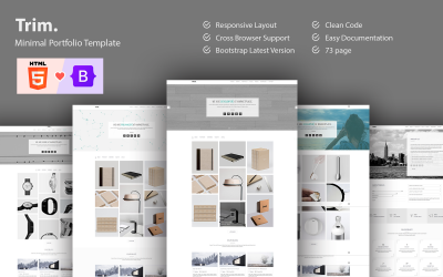 Minimale portfolio Bootstrap 5-sjabloon inkorten