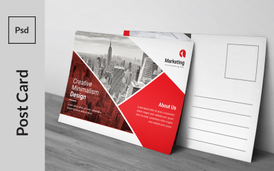 Modern Shape Postcard - Corporate Identity Template