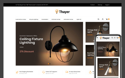 Thayer Lighting Store PrestaShop Theme