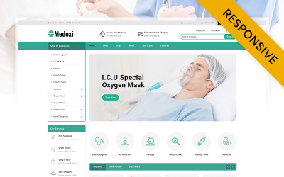WooCommerce Theme namens "Medexi - Medical Drug Store" #105674