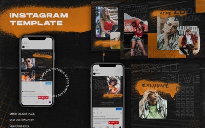 Hypebeast Instagram Post Template Sosyal Medya #105871