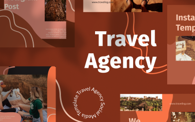 Travel Agency Instagram Template for Social Media