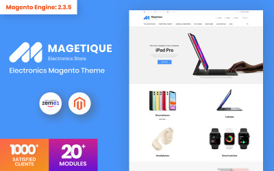 Magetique - Elektronicawinkel Magento-thema