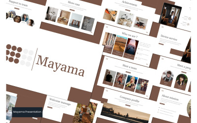 Maya PowerPoint-sjabloon