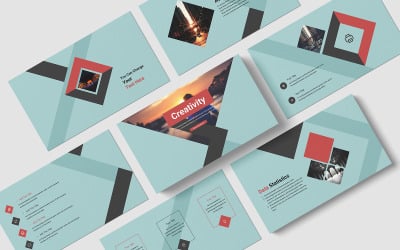 Plantilla de PowerPoint de negocios creativos