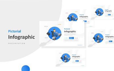 Üzleti ember motorozás PowerPoint sablon