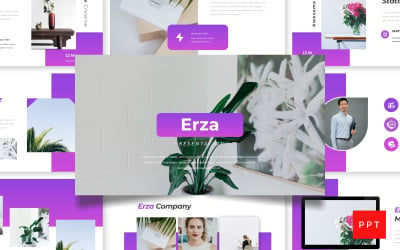 Erza - Creative Presentation PowerPoint template