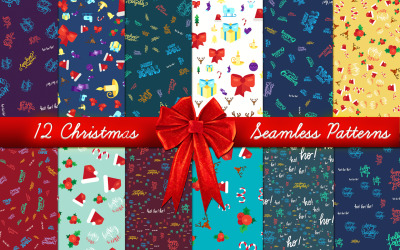 Xmas naadloze set patroon
