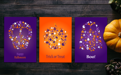 Happy Halloween Silhouette Banners - Corporate Identity Template