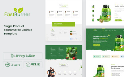 Fastburner - Joomla-mall för näringstillskott för e-handel